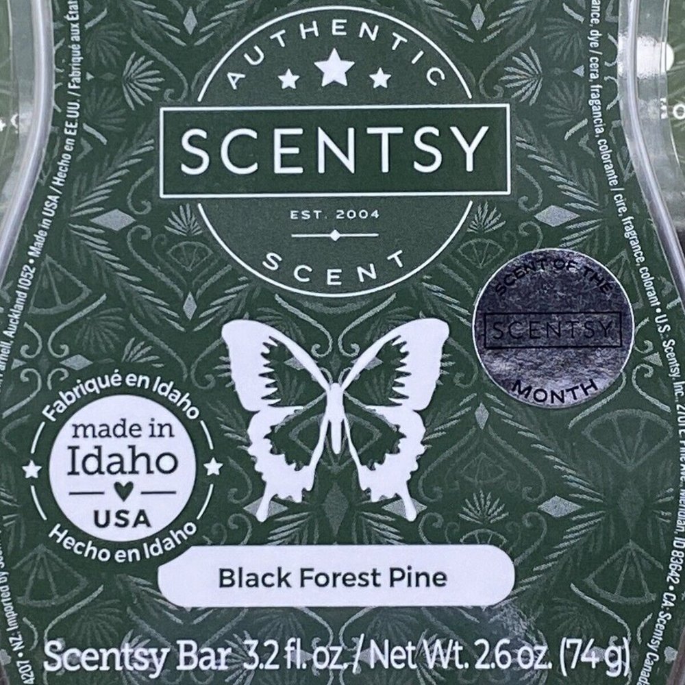 (6)Black Forest Pine Wax Bars- Scentsy Scent of the Month.
